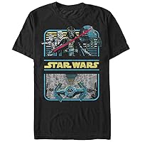 STAR WARS Men's Big and Tall Star Tours Graphic T-Shirt