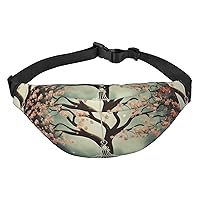 Tree with Birdcage Fanny Pack for Men Women Crossbody Bags Fashion Waist Bag Chest Bag Adjustable Belt Bag