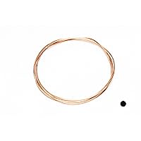 14 Gauge, 99.9% Pure Copper Wire (Round) Dead Soft CDA #110 Made in USA - 5FT by CRAFT WIRE