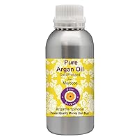 Deve Herbes Pure Argan (Moroccan) Oil (Argania spinosa) Cold Pressed 1250ml, (42 oz)