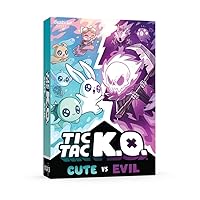 Tic Tac K.O. : Cute vs. Evil Base Game - Quick-to-learn team card game for kids, teens, & adults - Adorably ruthless twist on Tic Tac Toe - 2-4 players ages 8+ - Great for game night