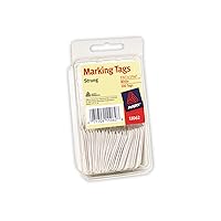 Avery White Marking Tags, Strung, 1-3/4