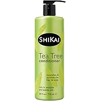 ShiKai Tea Tree Conditioner (24 oz) | Repair Hair, Refresh & Stimulate Scalp | With Revitalizing Peppermint, Tea Tree & Hydrating Jojoba Oil