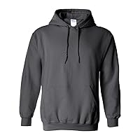 Hooded Pullover Sweat Shirt Heavy Blend 50/50 7.75 oz. by Gildan (Style# 18500) (Medium, Charcoal)