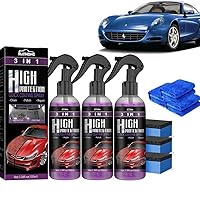 3 in 1 Ceramic Car Coating Spray, 3 in 1 High Protection Quick Car Coating Spray, Car Scratch Repair Nano Spray, 100ml