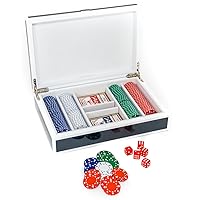 Bello Games New York Deluxe Lacquered Case with 200 Clay Poker Chips