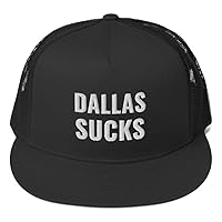 Dallas Sucks Hat (Embroidered Trucker Cap) Anti Bid D Sports Teams