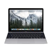 Apple 2017 MacBook with Core i7 1.4GHz (12 inches, 16GB RAM, 256GB SSD) (QWERTY English) - Space Gray (Renewed)
