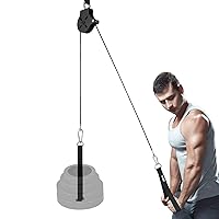 Yes4All Weight Plate Loading Pin 1 inch and 2 inch, Fitness LAT Cable Pulley System Gym, Heavy Duty Gym Equipment for Home with Tricep Rope Cable Attachment