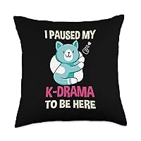 Korean Drama Kdrama Finger Heart Throw Pillow, 18x18, Multicolor