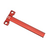 Woodworking Scriber T-Square Ruler 12in with Thoughtful Support Lips, Architect Ruler for Carpenter Work, Layout and Measuring Tools…