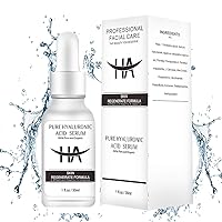 Hyaluronic Acid Serum for Face - Hydrating and Brightening with Hyaluronic Acid, Aloe Vera Extract - Reduce Dry Skin/Aging/Dark Spot/Fine Lines/Wrinkles - Suitable for Sensitive Skin - 1oz