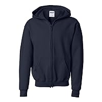 Heavy Blend Full Zip Hooded Sweatshirt (G186B) Navy, XL (Pack of 12)