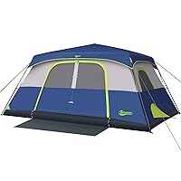 BEYONDHOME Instant Cabin Tent, 8 Person/10 Person Camping Tent Setup in 60 Seconds with Rainfly & Windproof Tent with Carry Bag for Family Camping & Hiking, Upgraded Ventilation