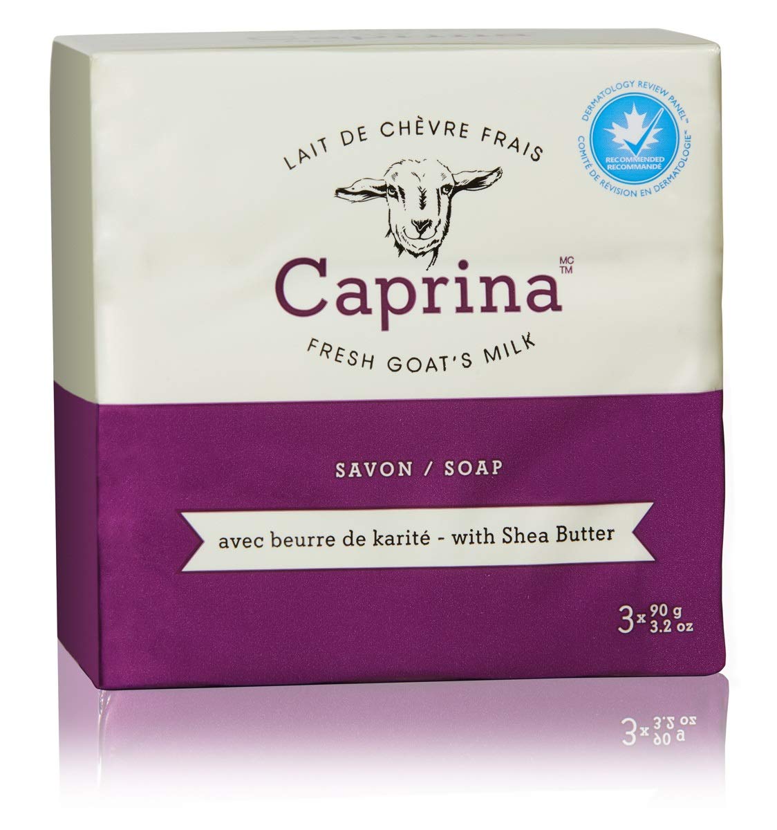 Caprina by Canus Fresh Goat's Milk Soap Bar, Shea Butter, 25.6 Ounce (Pack of 8)