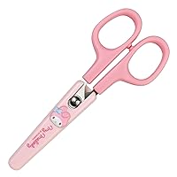 Cute Kitty Friends Figure Safety Scissors with Cover (Light Pink)
