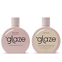 Glaze Sheer Glow Transparent Clear Conditioning & Super Color Conditioning Gloss, Pearl Blonde 6.4flo.oz (2-3 Hair Treatments) Award Winning Hair Gloss Treatment & Semi Permanent Hair Dye.