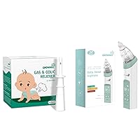 Electric Nasal Aspirator with 24 PCS Baby Gas Relief, Natural Gas and Colic Reliever for Babies, Nasal Aspirator for Baby