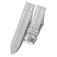 BINLUN Leather Watch Band Genuine Calfskin Replacement Watch Strap Quick Release Crocodile Pattern 10 Colors 13 Sizes for Men Women(12mm,14mm,16mm,17mm,18mm,19mm,20mm,21mm,22mm,23mm,24mm)