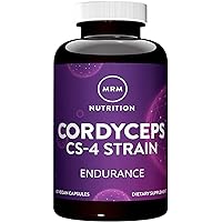 MRM Nutrition Cordyceps | CS-4 Strain | Endurance | Adaptogens | Mushrooms | Energy + Endurance | Vegan | 60 Servings