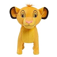 Disney Walking 9.75-inch Simba Plush Stuffed Animal, The Lion King, Soft and Huggable, Kids Toys for Ages 2 Up by Just Play