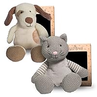 Dog & Cat Stuffed Animals, Warmie for Kids, 12 Inch, Microwavable, Heatable Clay Beads, Squishmallow Plush Pal with Dried Lavender Aromatherapy, Soft & Cuddly, Kids Gifts Box Ready