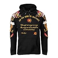 Bruce Lee JFGF Dragons Embroidered Pullover Hoodie