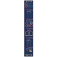 C.R. Gibson Blooming Beginnings Vinyl Baby Growth Chart for Walls, 8