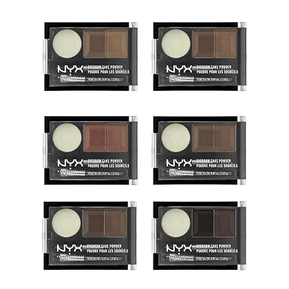NYX PROFESSIONAL MAKEUP Eyebrow Cake Powder, Dark Brown/Brown