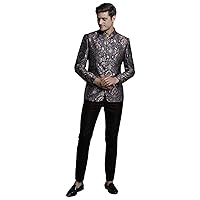 Elina fashion Men's Bandhgala Jodhpuri Nehru Jacket Waistcoat Top Indian Stitched Readymade Festive Wear