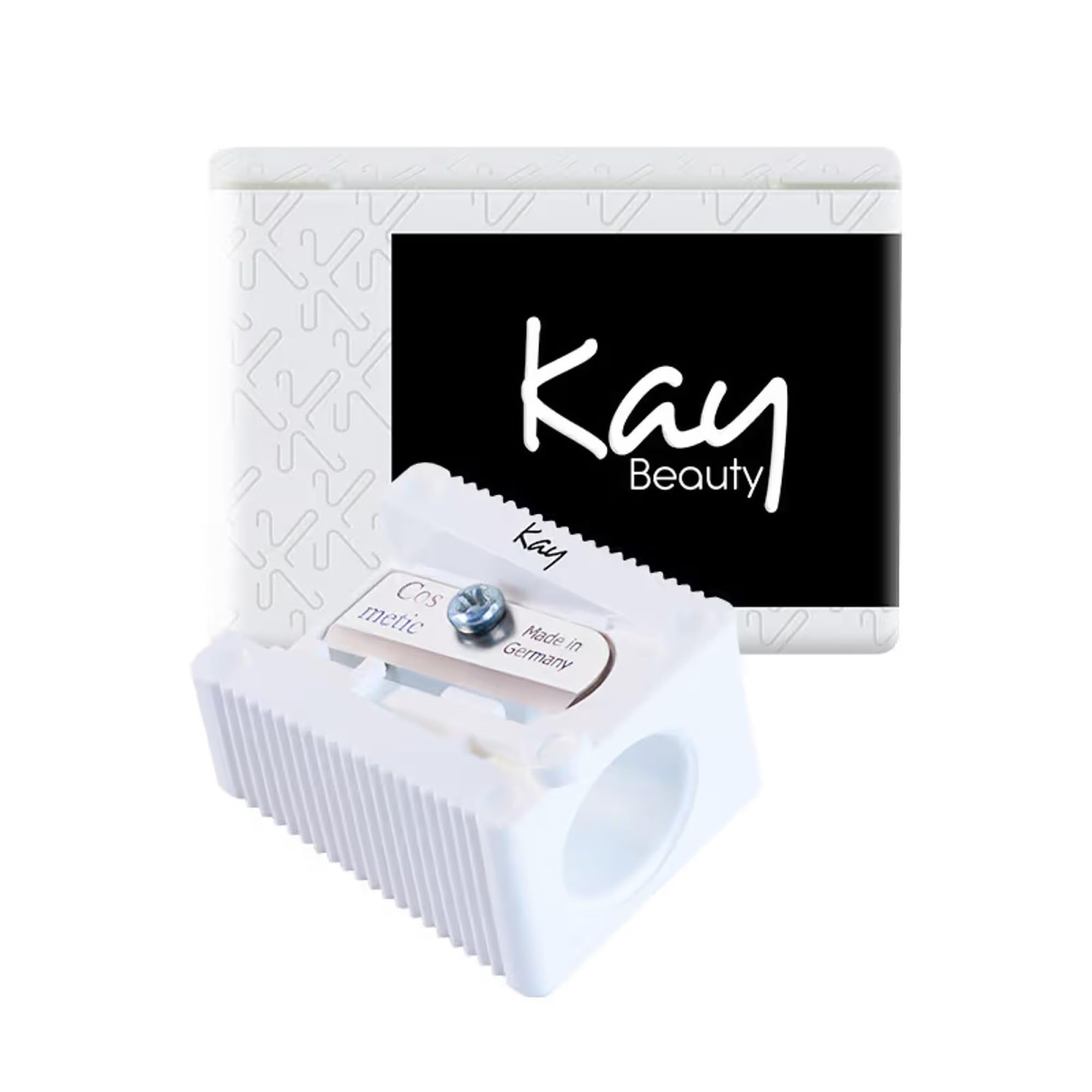 Kay Beauty Chubby Cosmetic Sharpener - Travel Friendly, Convenient, Easy to Clean Tool, to Sharpen Lip Liner & Eyeliner