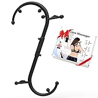 Back and Neck Massager - Massage Trigger Point Cane,Birthday Gifts for Women Men Her Him Mom,Valentines Day Gifts for Her Him Boyfriend(Black)