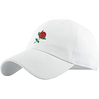 KBETHOS Rose Flowers Love Good Vibes Men Women Dad Hat Baseball Cap Adjustable Unisex