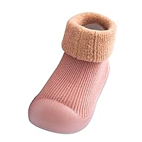 Toddler Leather Sandals Shoes Sole Slipper Knit Girls Boys Warm Solid Toddler Socks Kids Sandals Size 12
