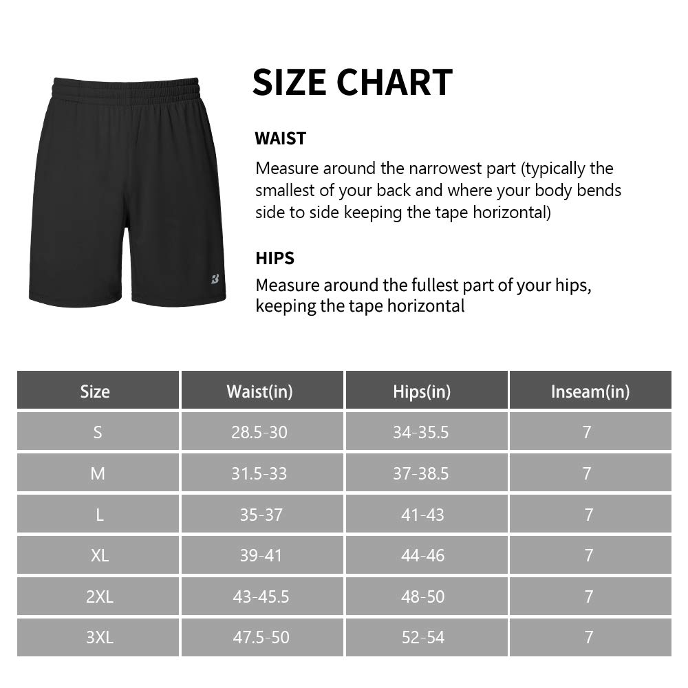 Roadbox Workout Shorts Men Athletic Gym Running Basketball Shorts for Men 7 inch with Pocket for Fitness Sports 2pack