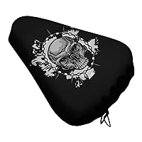 Skull Chain Waterproof Bike Seat Cover Soft Bicycle Seat Padding Bikes Saddle Cushion for Exercise Mountain
