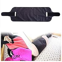 Padded Bed Transfer Nursing Sling,Non-Slip Patient Lift Sling Transfer Belt with Handles Helps Provides Guaranteed Safety Transfers from Cars, Wheelchairs, Beds (63x16.5inch)（Black）