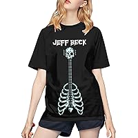 Jeff Beck Baseball T Shirt Women's Fashion Tee Summer O-Neck Short Sleeves Clothes Black