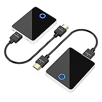 Wireless HDMI Transmitter and Receiver,Binken 150m Wireless HDMI Extender Support 1080P@60 Hz, Support 2.4/5GHz for Streaming Video Audio from Laptop, PC Satellite to HDTV Projector Model 810 (White)