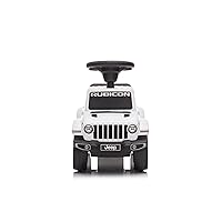 BEST RIDE ON CARS Jeep Gladiator Ride-On Push Car Combo - Versatile, Kid-Powered Fun with Realistic Features - Perfect for Ages 18 Months - 3 Years Old, White