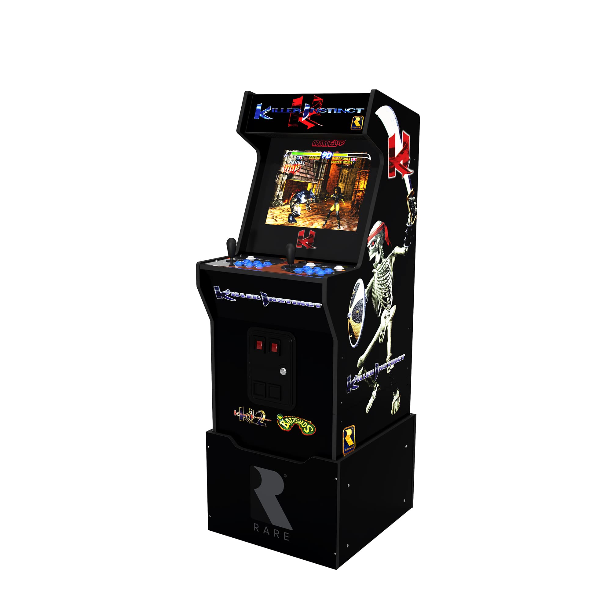 Arcade1Up Killer Instinct Arcade Machine with Riser and Stool