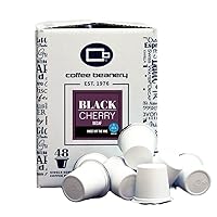 Black Cherry Decaf Coffee Pods by Coffee Beanery | 192ct Bulk Flavored Decaf Coffee Pods Medium Roast Coffee Pods| 100% Specialty Arabica Coffee| Gourmet Coffee Pods