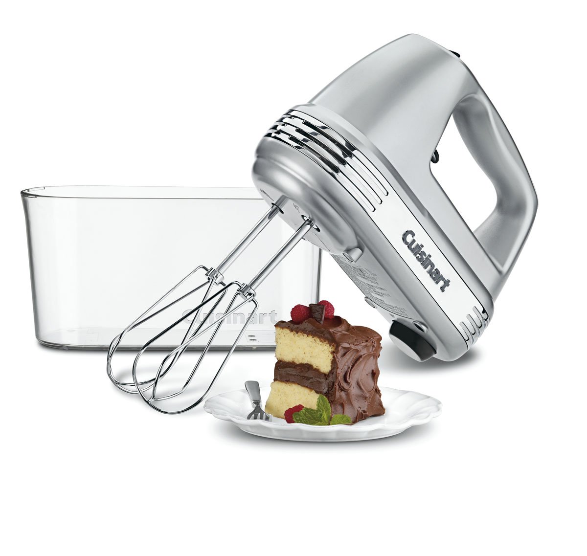 Cuisinart HM-90BCS Power Advantage Plus 9-Speed Handheld Mixer with Storage Case, Brushed Chrome