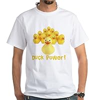 CafePress Duck Power! T Shirt White Cotton T-Shirt