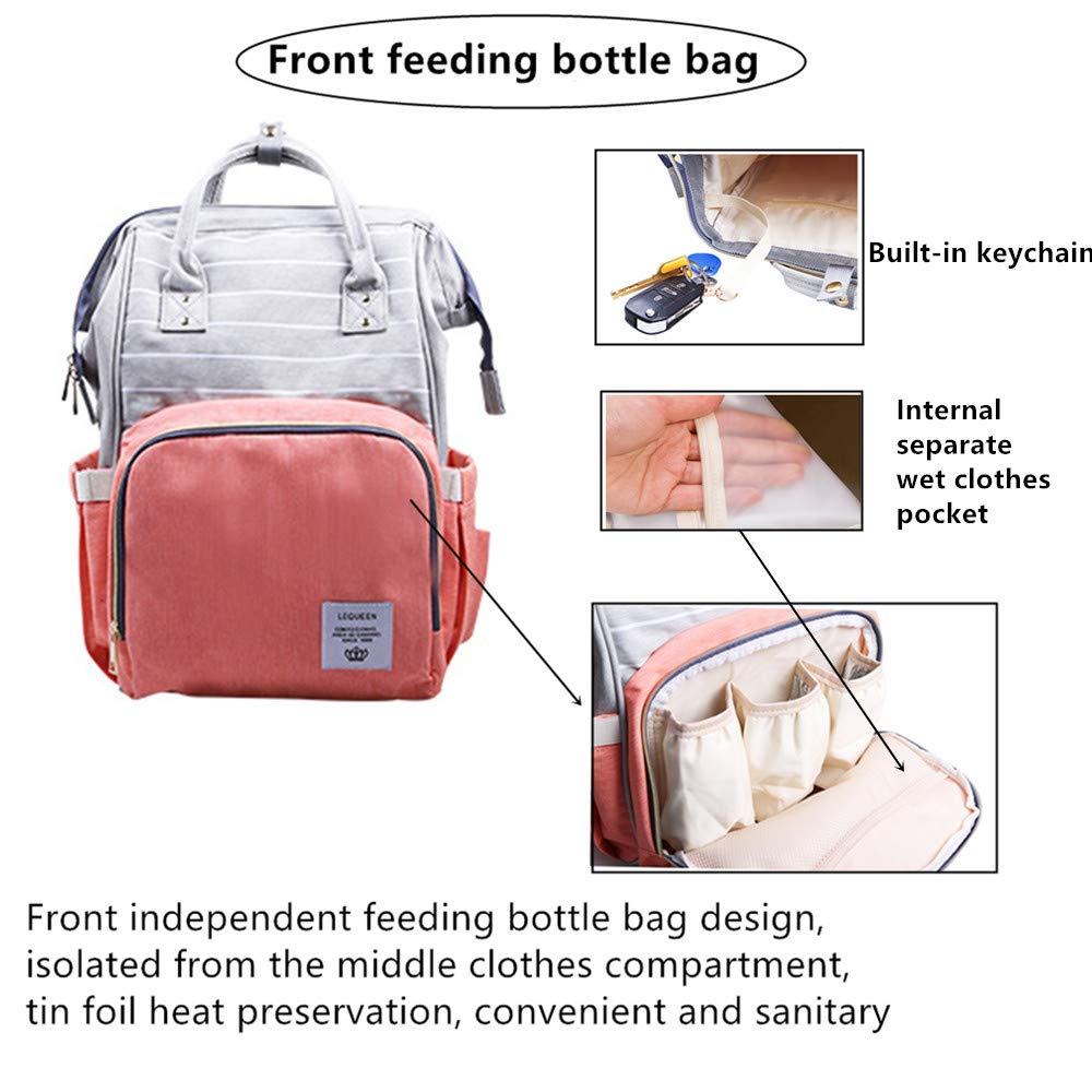 Multi-Function Diaper Bag for Baby Care Travel Backpack Nappy Bags Handbags Large Capacity