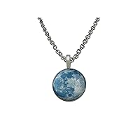 Blue Moon Pendant Necklace