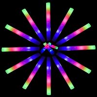 Glow Sticks Bulk 150 Pcs - Light up Foam Sticks with 3 Modes Colorful Flashing Effect, Led Lights Glow in The Dark Party Supplies for Wedding Concert Raves Halloween Christmas