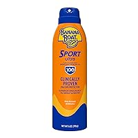 Sport Ultra SPF 100 Sunscreen Spray, 6oz | Sport Sunscreen Spray SPF 100, Banana Boat Sunscreen SPF 100 Spray, High SPF Sunscreen, Water Resistant Sunscreen, 6oz