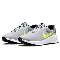 Nike FB2207-002 Revolution 7 Wolf Gray/Smoke Gray/Black/Volt, 10.2 inches (26.0 cm), wolf grey/smoke grey/black/volt
