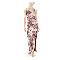 Adrianna Papell Womens Floral Gown Dress